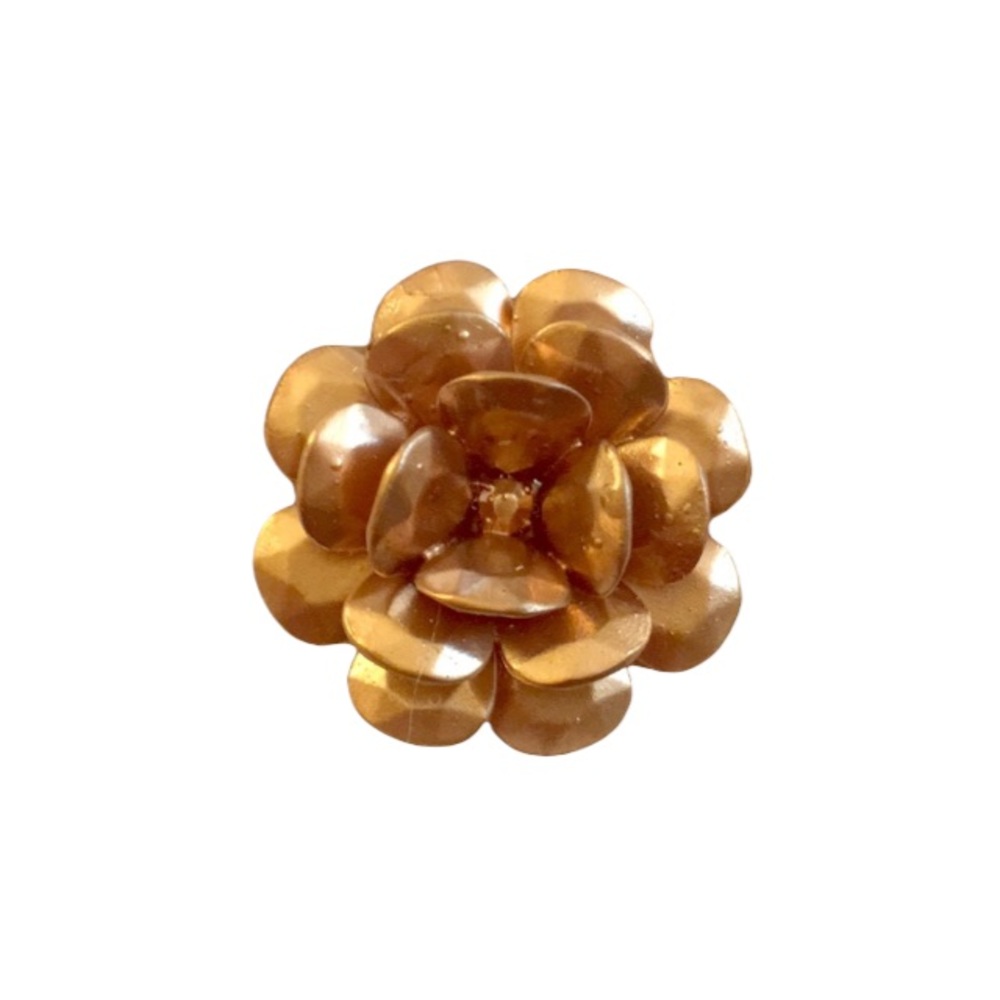 Peony flower necklace pendant